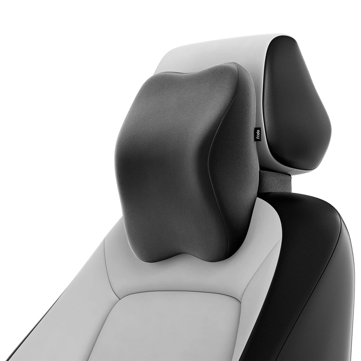 Frido Car Neck Rest Pillow Black - Front View